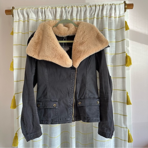 Anthropologie Marrakech Faux Fur Aviator Jacket - Picture 4 of 7